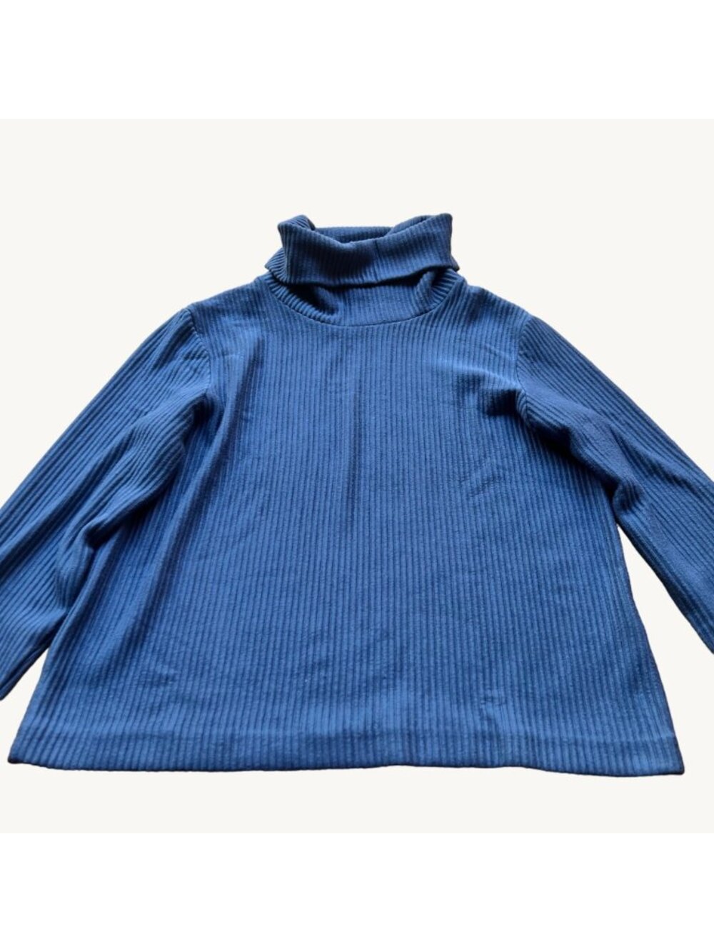 Club Monaco Size S Navy Blue Meredy Rib Knit Long Sleeve Turtleneck Sweater Top - Picture 2 of 14